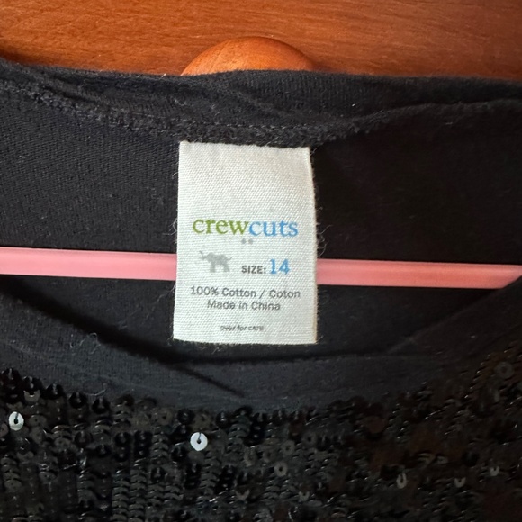 JCrew black sequined long sleeve shirt - Picture 2 of 3